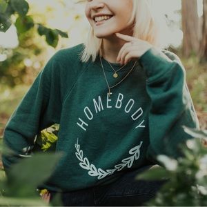 Homebody Forest Green Crewneck